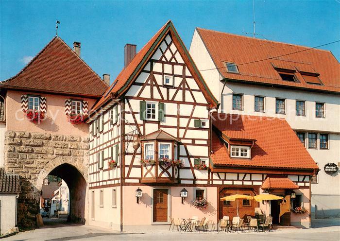 Muehlheim Donau Stadttor Fachwerkhaus Altstadt