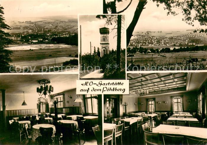 Annaberg-Buchholz Erzgebirge HO Gaststaette auf dem Poehlberg Panorama Gastraeum
