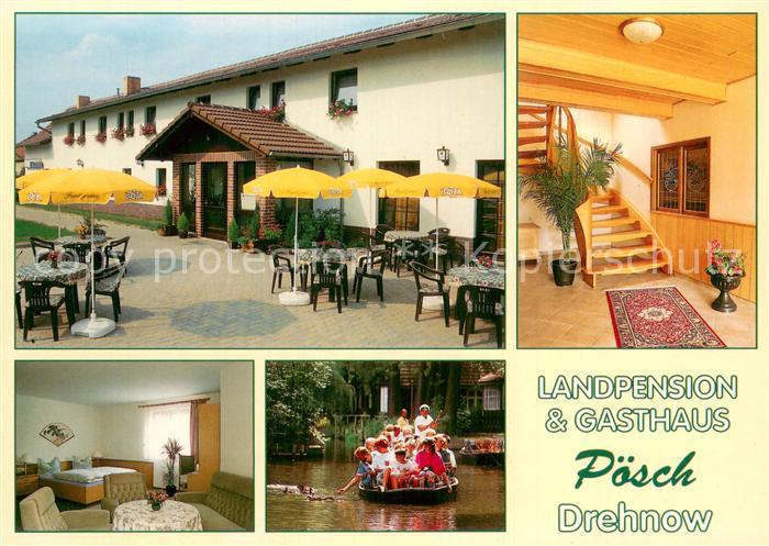 Drehnow Landpension Gasthaus Poesch Zimmer Bootspartie Treppenaufgang