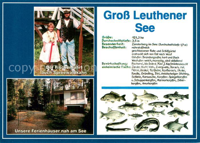 Gross Leuthen Spreewaldkahn Fischer Ferienhaeuser am See