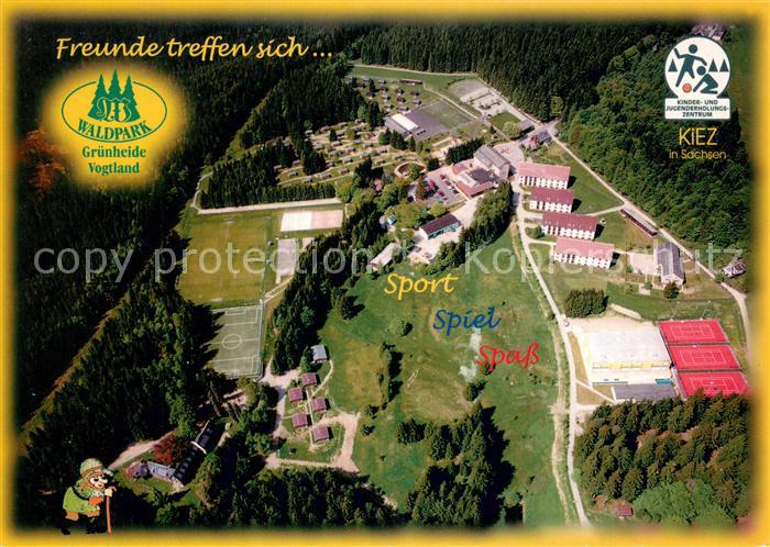 Gruenheide Vogtland Waldpark Fliegeraufnahme