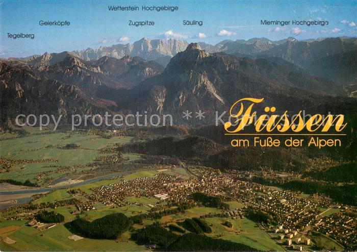 Fuessen Allgaeu Fliegeraufnahme