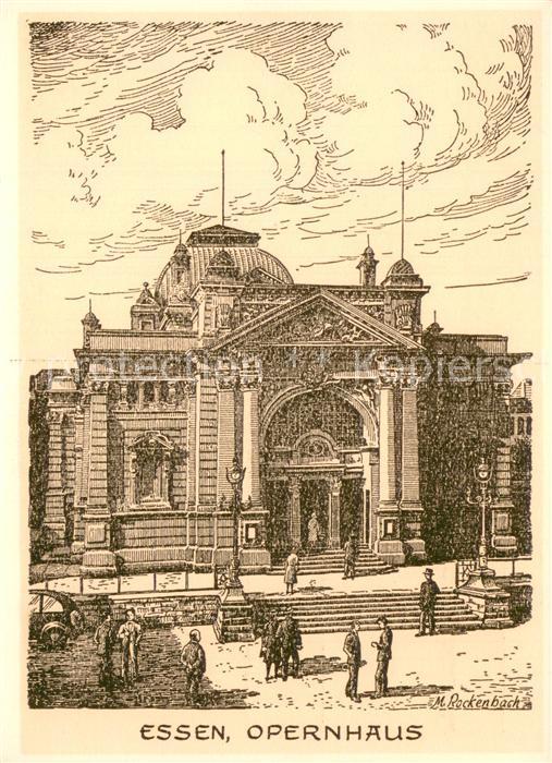 Essen  Ruhr Opernhaus Zeichnung