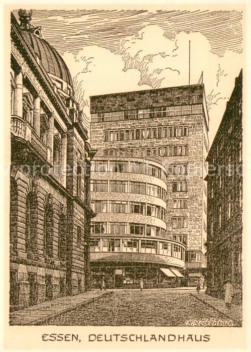Essen  Ruhr Deutschlandhaus Zeichnung