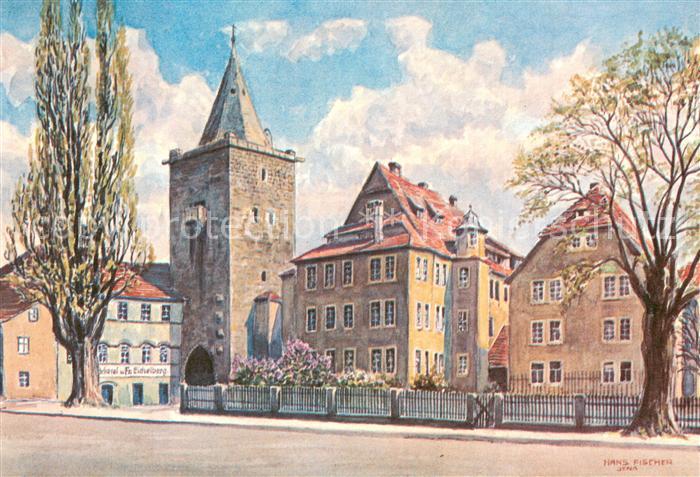 Jena  Thueringen Johannisplatz und Johannistor um 1930
