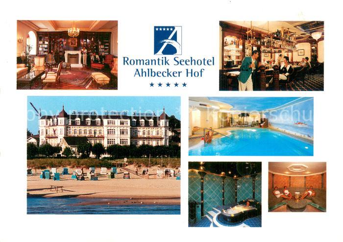 Ahlbeck Ostseebad Romantik Seehotel Gastraeume Bar Hallenbad Sauna