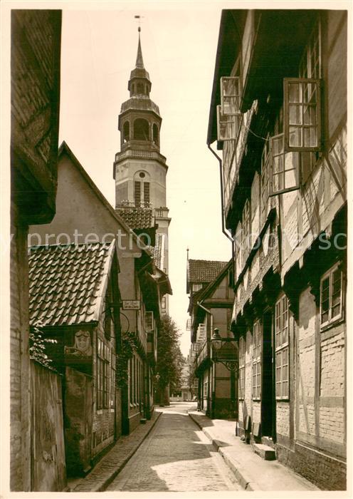 Celle Niedersachsen Kalandgasse Turm der Stadtkirche