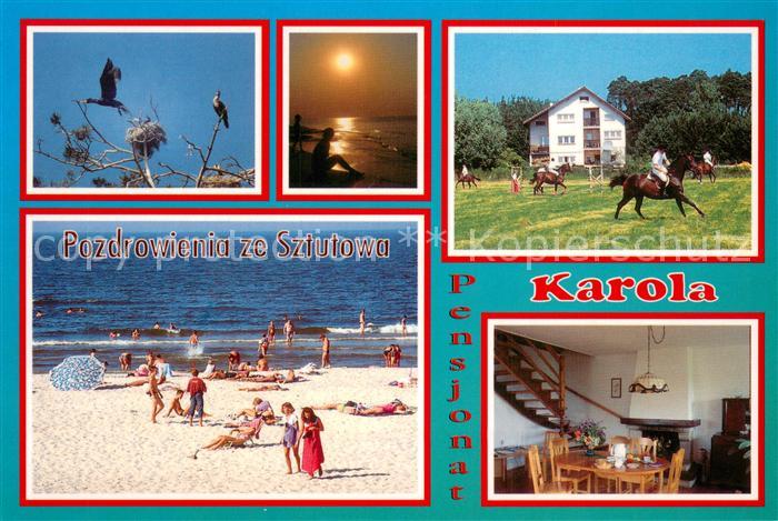 Sztutowo PL Pensjonat Karola Strand Reiten Aufenthaltsraum