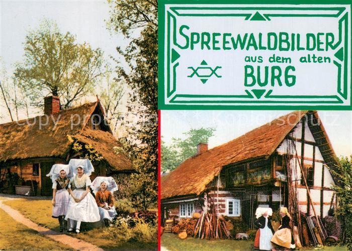 Burg Spreewald Bilder aus dem alten Burg Festtagstrachten