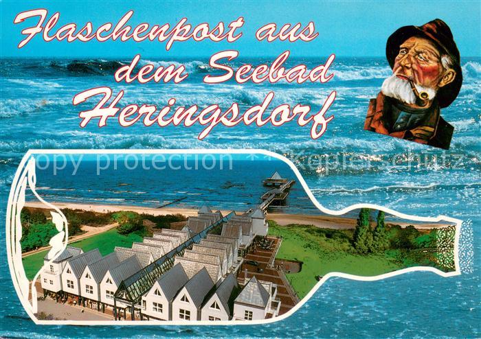 Heringsdorf Ostseebad Usedom Flaschenpost aus dem Seebad Seebruecke