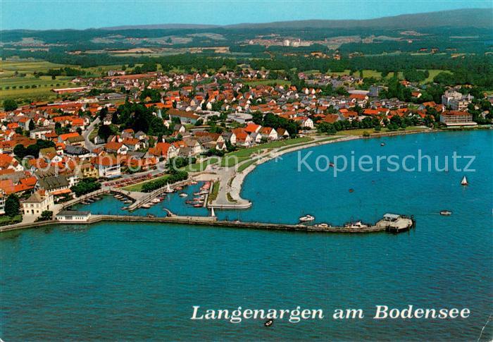 Langenargen Bodensee Ansicht mit neuer Uferpromenade
