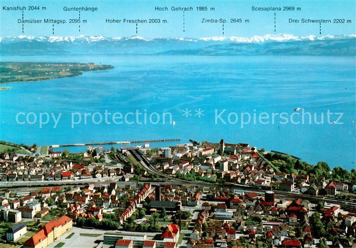 Friedrichshafen Bodensee Zentrum Alpenkette