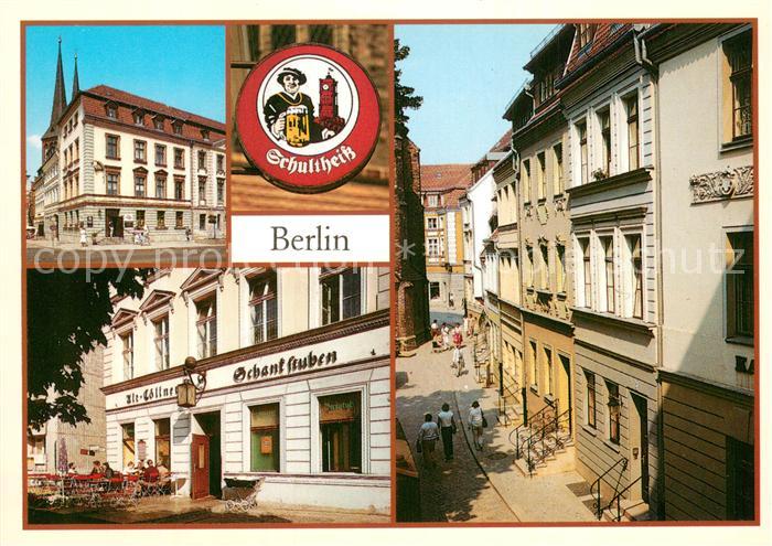 BERLIN  CITY Gaststaette Zur Rippe Nikolaikirchplatz Alt-Coellner Schankstuben