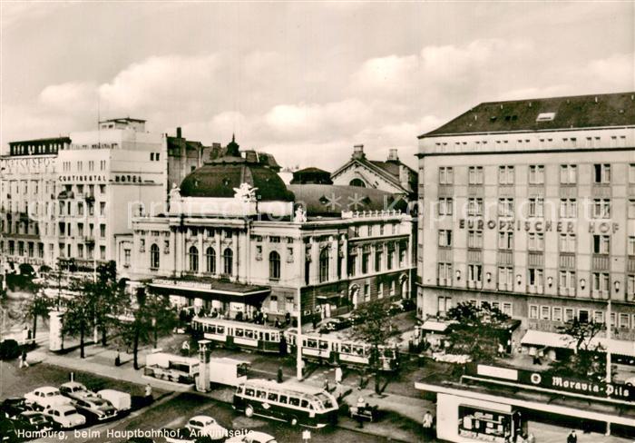 HAMBURG  CITY Beim Hauptbahnhof Ankunftsseite Strassenbahn