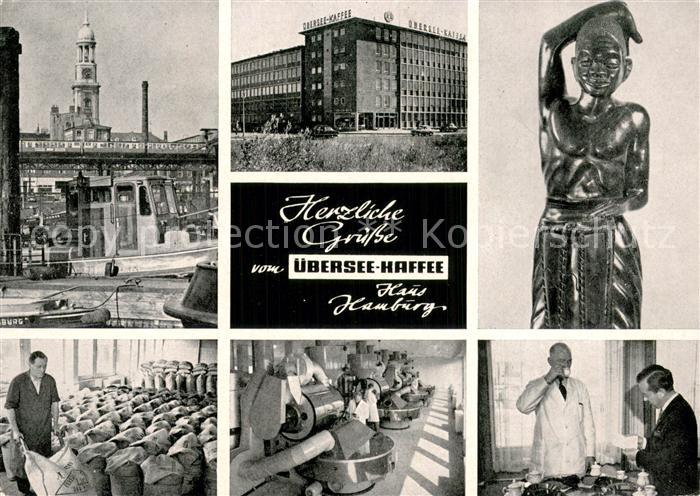 HAMBURG  CITY uebersee-Kaffee Haus Hamburg Teilansichten