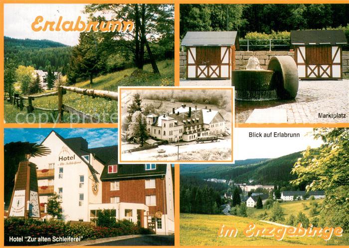 Erlabrunn Erzgebirge Marktplatz Hotel Zur alten Schleiferei