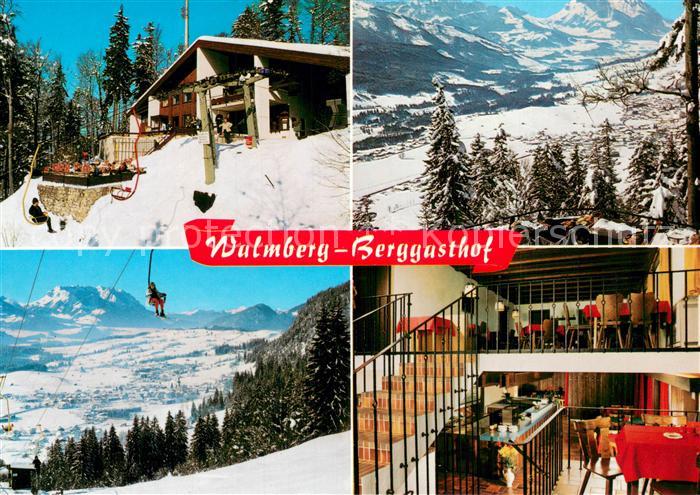 Reit Winkl Walmberg-Berggaststaette im Winter Schnee Skilift