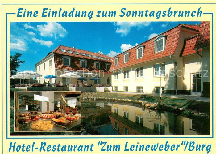 Burg Kauper Hotel-Restaurant Zum Leineweber Aussenansicht Sonntagsbrunch