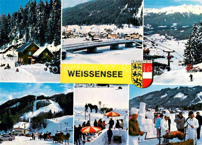 Kaernten Region Weissensee Winter Sessellift