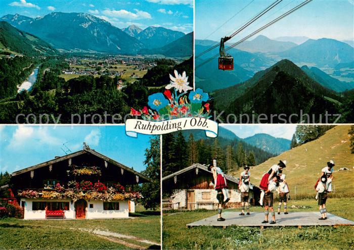 Ruhpolding Bayern Teilansichten Fest Tanz Gondel