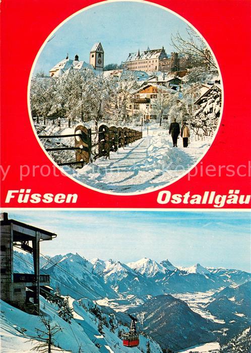 Fuessen Allgaeu Winter Schnee Gondel