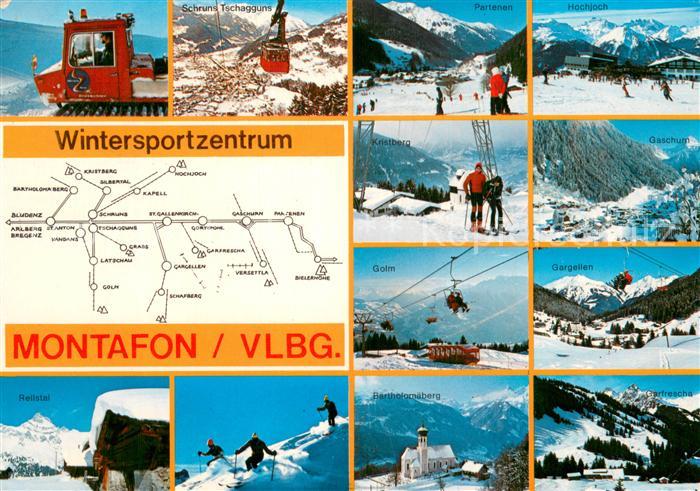 Montafon Wintersportzentrum Hochjoch Golm Gondel Ski