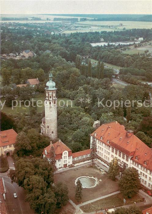 Arnstadt Ilm Fliegeraufnahme Schlossruine Neideck u. Neues Palais