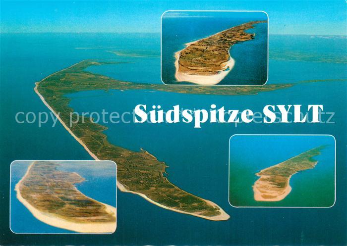 SYLT Insel Schleswig-Holstein Fliegeraufnahme Suedspitze
