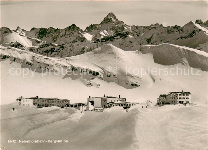 Nebelhornbahn Bergstation Berghotel Hoefatsblick Edmund-Probsthaus