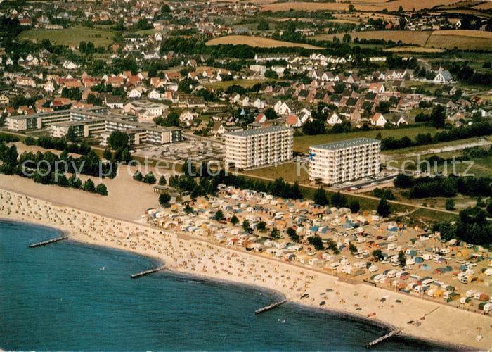 Groemitz Ostseebad Fliegeraufnahme Campingplatz Strand
