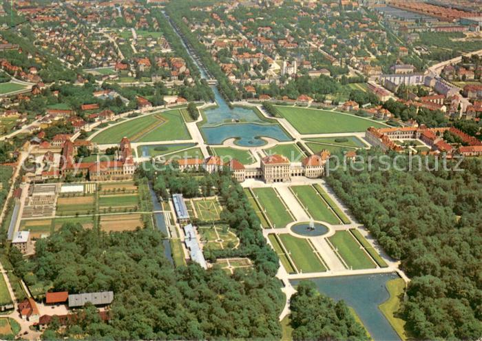 Muenchen Bayern Fliegeraufnahme Schloss Nymphenburg