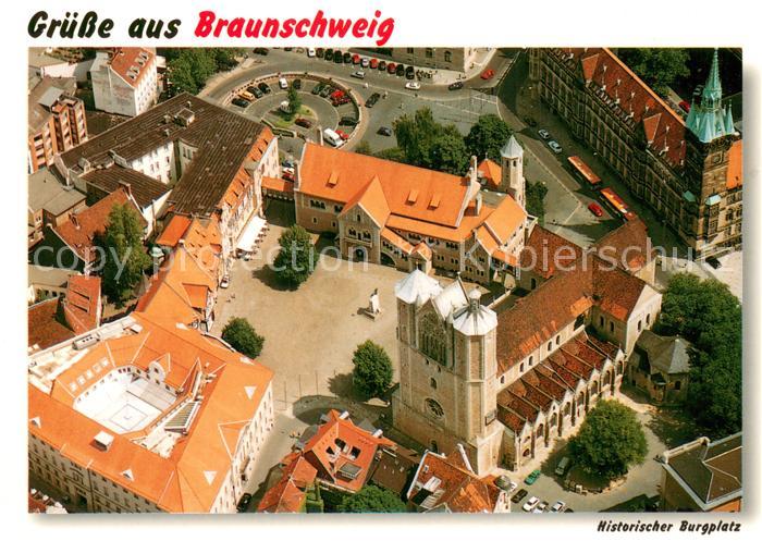 BRAUNSCHWEIG  CITY Fliegeraufnahme Burgplatz m. Dom St. Blasii