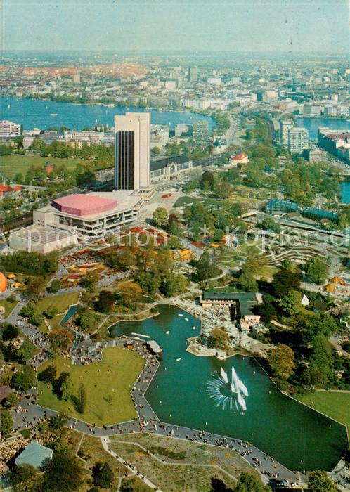 HAMBURG  CITY Fliegeraufnahme Congress-Centrum u. Alster