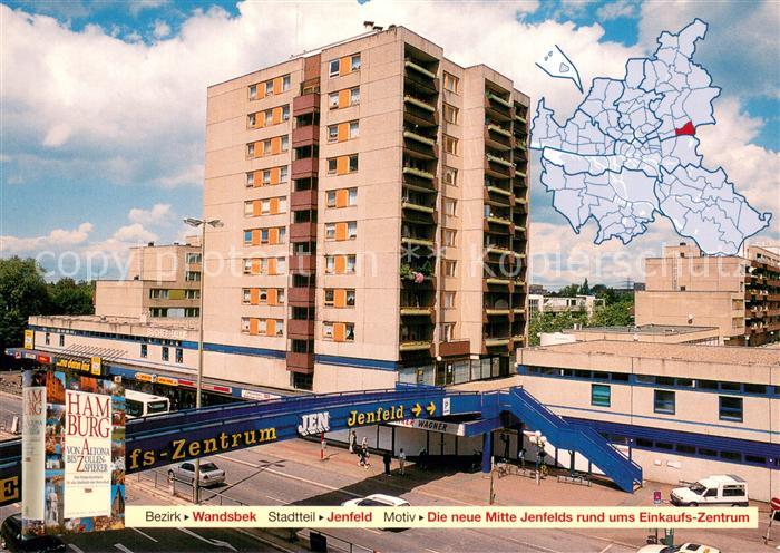 HAMBURG  CITY Mitte Jensfeld ums Einkaufszentrum