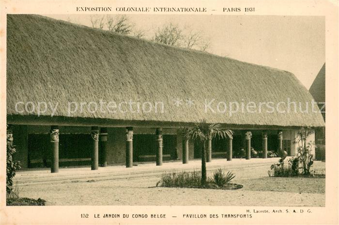 Exposition Coloniale Internationale Paris 1931 Le Jardin du Congo Belge