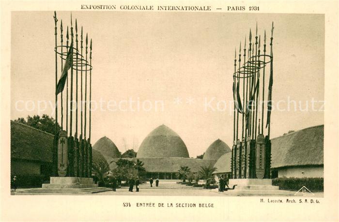 Exposition Coloniale Internationale Paris 1931 Braun Nr.434 Entree de la Section
