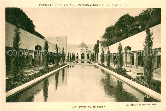 Exposition Coloniale Internationale Paris 1931 Braun Nr.437 Pavillon du Maroc