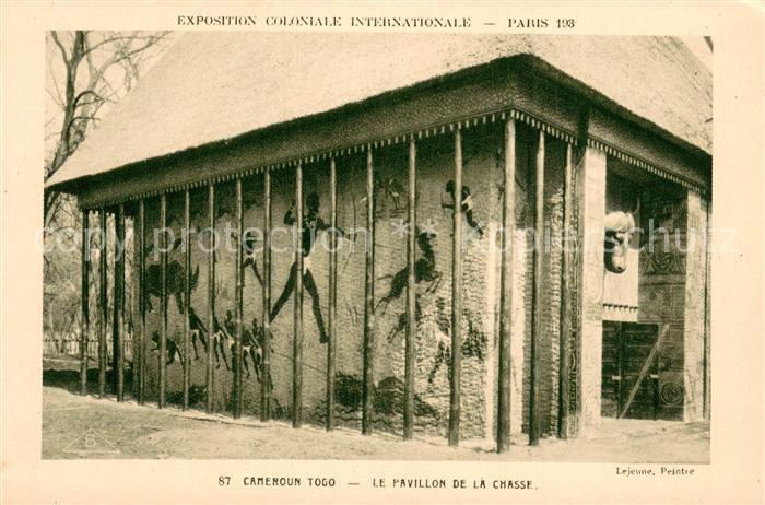 Exposition Coloniale Internationale Paris 1931 Braun Nr.87 Le Pavillon La Chasse