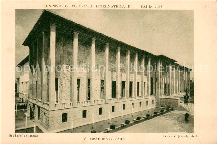 Exposition Coloniale Internationale Paris 1931 Braun Nr.6 Musee des Colonies