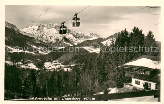 Seilbahn Salzbergbahn mit Untersberg