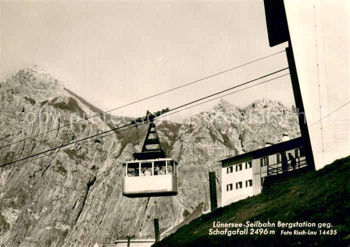 Seilbahn Cable-Car Telepherique Luenersee Seilbahn Schafgafall