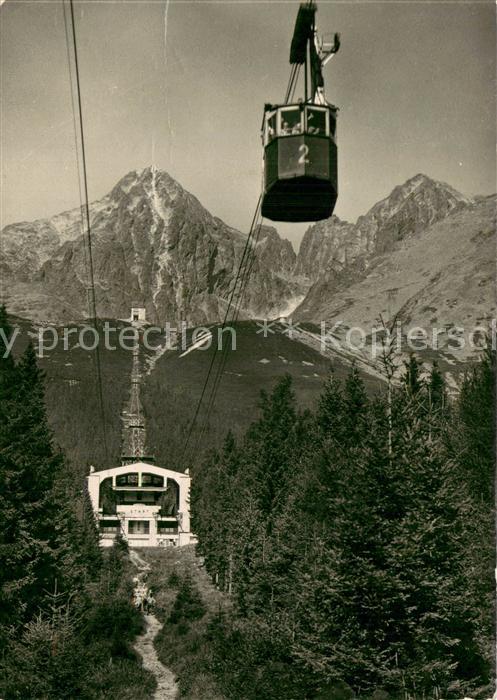 Seilbahn Cable-Car Telepherique Vysoke Tatry