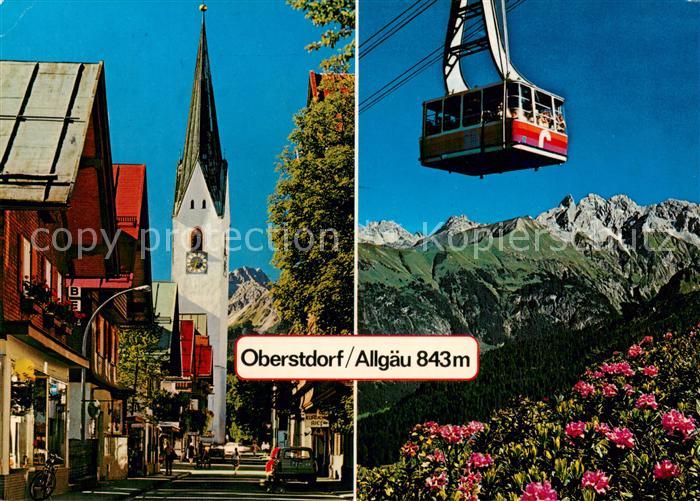 Seilbahn Cable-Car Telepherique Oberstdorf Allgaeu Kirchstrasse