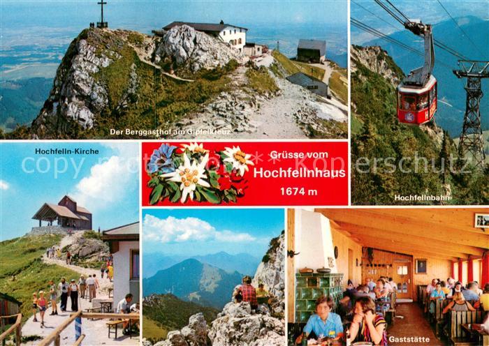 Seilbahn Cable-Car Telepherique Hochfellnhaus Bergen Bayerische Alpen