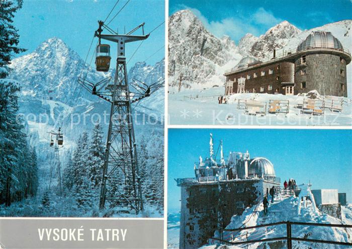 Seilbahn Cable-Car Telepherique Vysoke Tatry