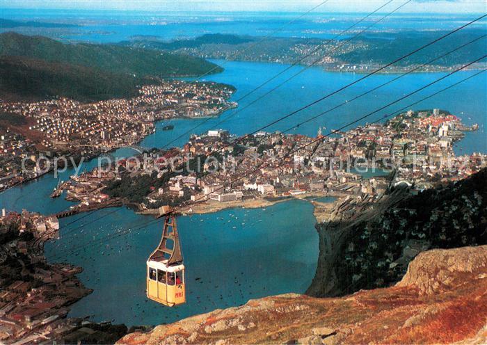 Seilbahn Cable-Car Telepherique Bergen Norge
