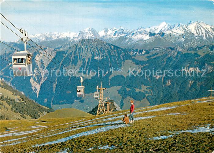 Seilbahn Cable-Car Telepherique Lungern Schoenbueel