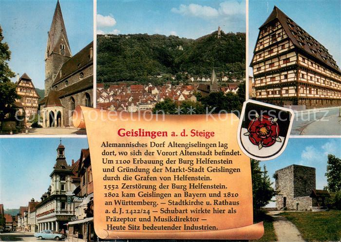 Chronik-AK Geislingen an der Steige