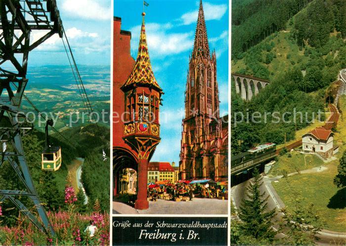 Seilbahn Cable-Car Telepherique Freiburg In Breisgau