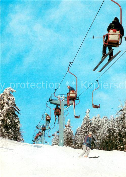 Sessellift Chairlift Telesiege Oberwiesenthal Kr.Annaberg